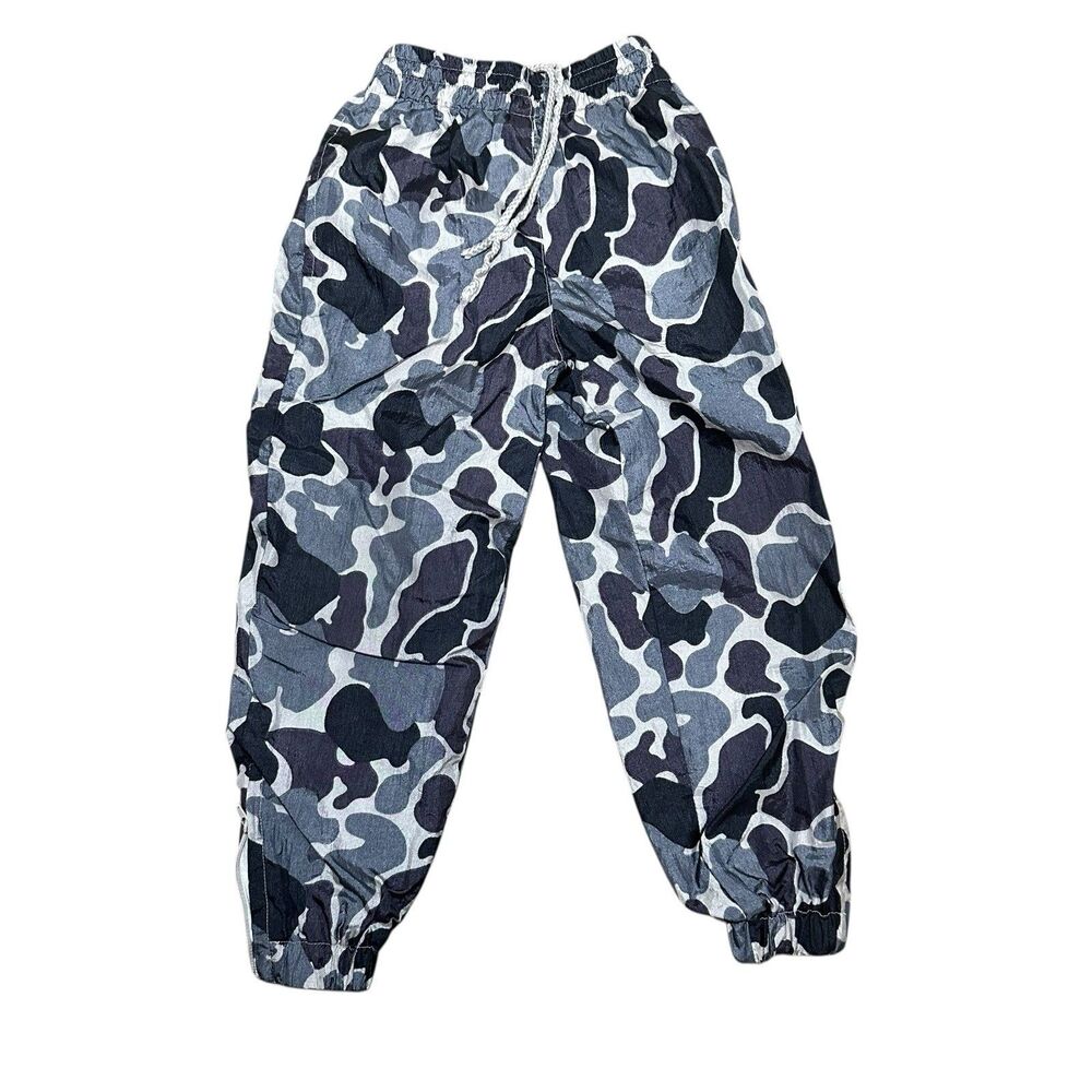 90s Voltage By Lavon Kids track pants TODDLER SMALL Camo Black Gray 3T-4T